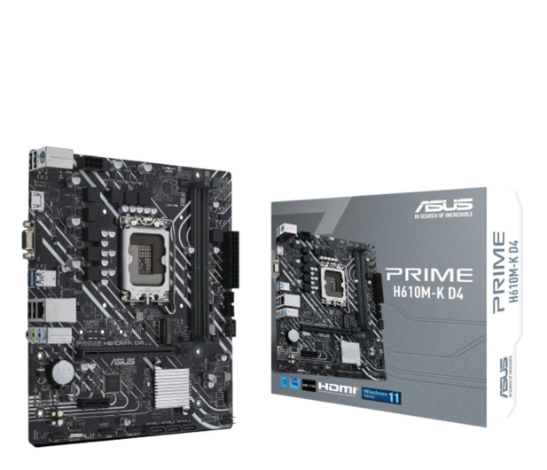 ASUS Płyta główna PRIME H610M-K D4 s1700 2DDR4 D-Sub/HDMI M.2 mATX - 709339 - zdjęcie